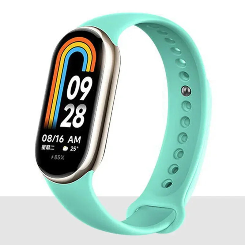 Silicone Strap for Mi Band 8-8 NFC Sport Belt Replacement Miband8 Bracelet Waterproof Smart Band 8 Watchband Accessories