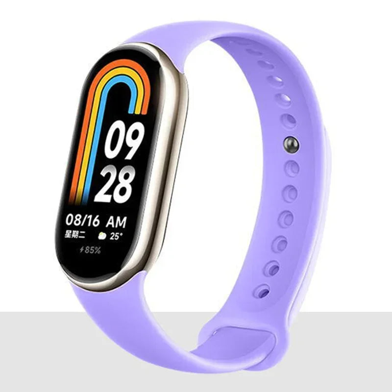 Silicone Strap for Mi Band 8-8 NFC Sport Belt Replacement Miband8 Bracelet Waterproof Smart Band 8 Watchband Accessories