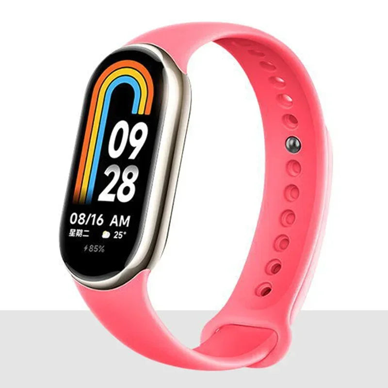Silicone Strap for Mi Band 8-8 NFC Sport Belt Replacement Miband8 Bracelet Waterproof Smart Band 8 Watchband Accessories