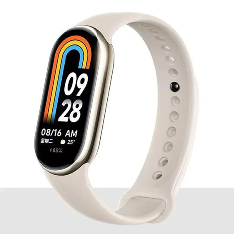 Silicone Strap for Mi Band 8-8 NFC Sport Belt Replacement Miband8 Bracelet Waterproof Smart Band 8 Watchband Accessories