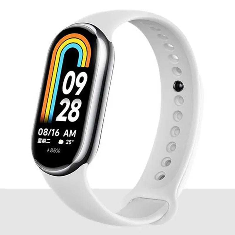 Silicone Strap for Mi Band 8-8 NFC Sport Belt Replacement Miband8 Bracelet Waterproof Smart Band 8 Watchband Accessories