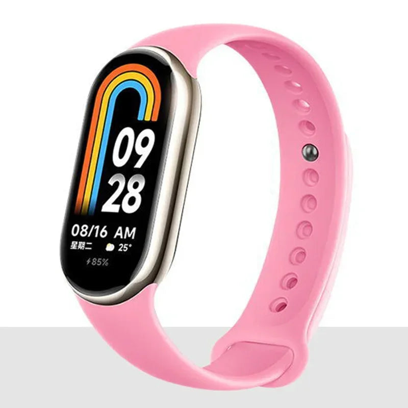 Silicone Strap for Mi Band 8-8 NFC Sport Belt Replacement Miband8 Bracelet Waterproof Smart Band 8 Watchband Accessories