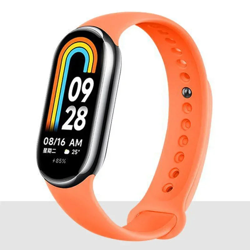 Silicone Strap for  Mi Band 8-8 NFC Sport Belt Replacement Miband8 Bracelet Waterproof Smart Band 8 Watchband Accessories