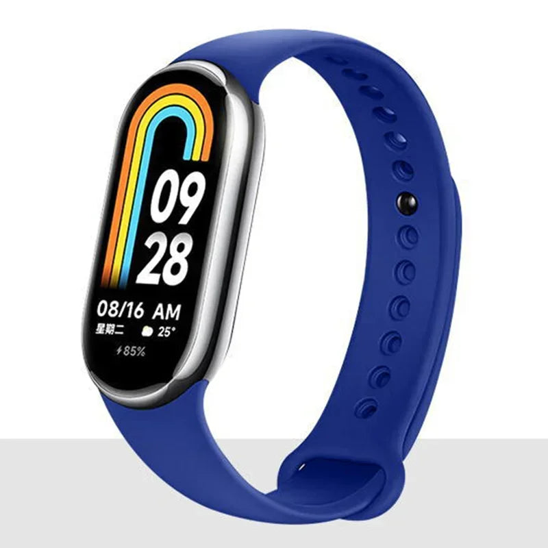 Silicone Strap for  Mi Band 8-8 NFC Sport Belt Replacement Miband8 Bracelet Waterproof Smart Band 8 Watchband Accessories