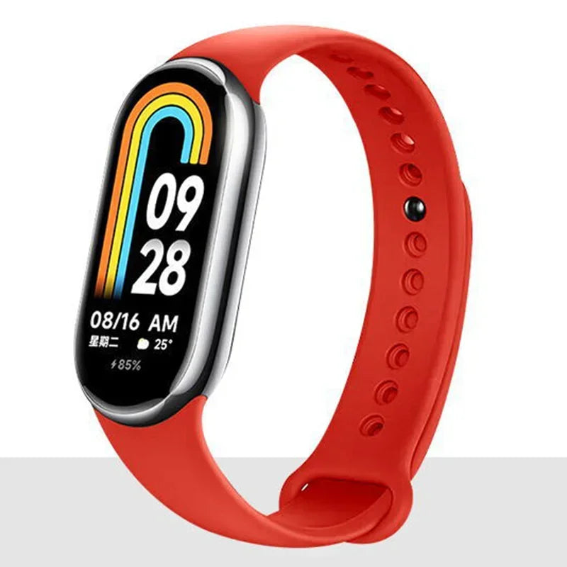 Silicone Strap for  Mi Band 8-8 NFC Sport Belt Replacement Miband8 Bracelet Waterproof Smart Band 8 Watchband Accessories
