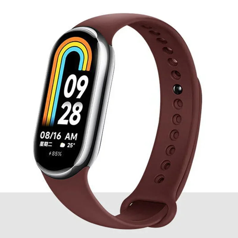 Silicone Strap for  Mi Band 8-8 NFC Sport Belt Replacement Miband8 Bracelet Waterproof Smart Band 8 Watchband Accessories