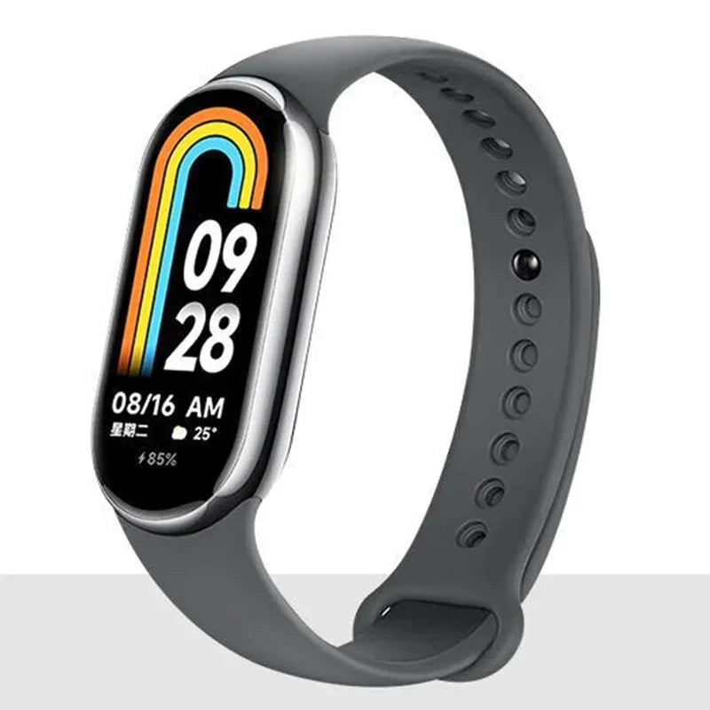 Silicone Strap for  Mi Band 8-8 NFC Sport Belt Replacement Miband8 Bracelet Waterproof Smart Band 8 Watchband Accessories