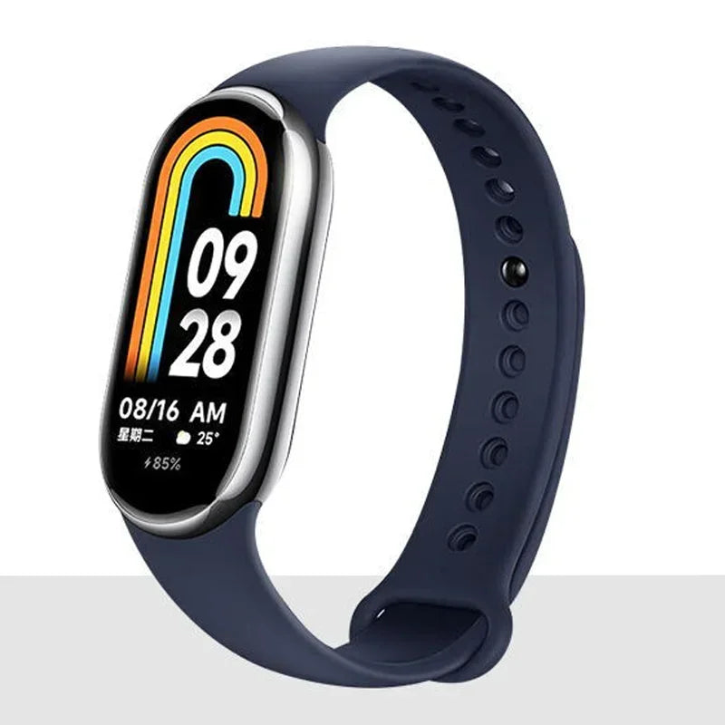 Silicone Strap for  Mi Band 8-8 NFC Sport Belt Replacement Miband8 Bracelet Waterproof Smart Band 8 Watchband Accessories