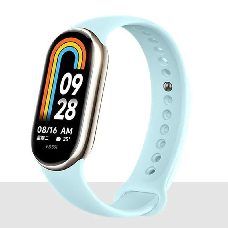 Silicone Strap for  Mi Band 8-8 NFC Sport Belt Replacement Miband8 Bracelet Waterproof Smart Band 8 Watchband Accessories