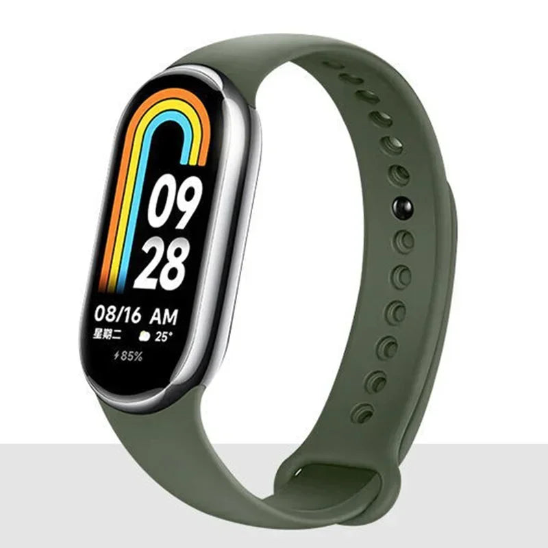 Silicone Strap for  Mi Band 8-8 NFC Sport Belt Replacement Miband8 Bracelet Waterproof Smart Band 8 Watchband Accessories